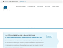Tablet Screenshot of dentec.ca